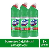 Domestos Yoğun Kıvamlı Çamaşır Suyu Dağ Esintisi 750 ml X3 - 2,25 lt