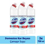 Domestos Yoğun Kıvamlı Çamaşır Suyu Kar Beyazı 750 ml X3 - 2,25 lt