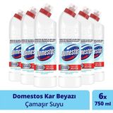 Domestos Yoğun Kıvamlı Kar Beyazı Çamaşır Suyu 750 ml Maksimum Hijyen Konsantre 6 Adet - 1 kg