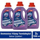 Domestos Yüzey Temizleyici Bahar Çiçekleri 1500 ml X3 - Şeffaf