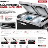 Dometic CFF70DZ Çift Bölmeli Kompresörlü Araç Buzdolabı 70L (220V AC / 12-24V DC)