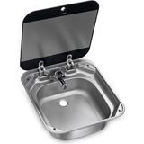 Dometic SNG4244 Cam Kapaklı Kare Karavan Lavabo Eviye