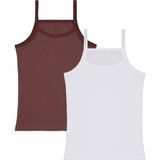 DOMİ Domi Kids Mocha 2-8 Yaş Kız Çocuk 2'li Atlet - Standart 4-5 Yaş - 4 - 5 Yaş