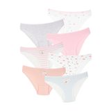 DomiKids Kız Çocuk Pamuklu Külot 7'Li Paket (Asorti, 7-8 Yaş)