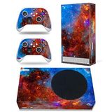 DOMILINA Xbox Serisi S Kaplama Çıkartması Microsoft Xbox Serisi S Konsol ve Kumandaları için Tam Gövde Vinil Kapak (Galaxy)