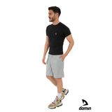 DOMİN SPOR Erkek Gri Kısa Antrenman Şortu Günlük Cepli Sporcu Şortu Dmn552369