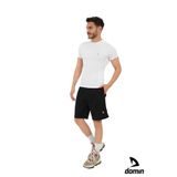 DOMİN SPOR Erkek Siyah Kısa Antrenman Şortu Günlük Cepli Sporcu Şortu Dmn552369
