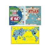 Domingo Yayınevi Atlas Kıtalar Denizler Ve Kültürler Arası Yolculuk Rehberi Dünyanın Öbür Ucunda Ne Var? Ciltli Set