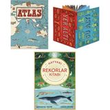 Domingo Yayınevi Atlas +Yeralti Sualti+Rekorlar Kitabi=(3kitap)
