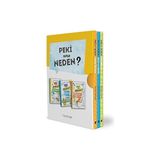 Domingo Yayınevi Peki Ama Neden Kutulu Set (3 Kitap) + Labubu Blueberry Çılgın Koleksiyon - Çıkartmalı Boyama Kitabı + 3 Kitap Set