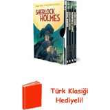 Domingo Yayınevi Sherlock Holmes Özel Kutulu Set - 4 Kitap Takım + Türk Klasiği Hediye - Hayır