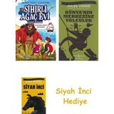 Domingo Yayınevi Sihirli Ağaç Evi 4 - Korsanların Hazinesi (Çizgi Roman) + Dünyanın Merkezine Yolculuk + Siyah Inci Hediye - Hayır