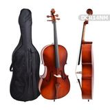 Dominguez DCR14NM Çello - 1/4 (Eğitim - Başlangıç Seviyesi) | Gül Ağacı (Rosewood) Görünümlü Bitiş, Abanoz Klavye ve Bur
