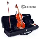 Dominguez DVR12CRG Gül Keman - 1/2 (Eğitim - Parlak Seri) | Gül Ağacı Klavye ve Burgular, Parlak Cila (High Gloss), Çocuklar Için Ideal Akustik Yapı | Uyum: 1/2 (Yarım Boy) Keman