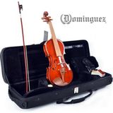 Dominguez DVR44CRG 4/4 Gül Ağacı Aksamlı Parlak Cilalı Keman Seti (Yay, Reçine ve Hardcase Dahil)
