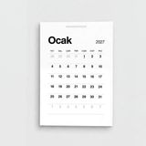 Domirus Plancore™ Wall Calendar Refill – 2027 Duvar Takvimi Yaprakları - A4