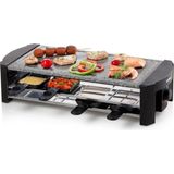 Domo DO9186G 'soğutma Bölgeli' Taş Izgara Raclette - 8 P - 1300 W - Siyah