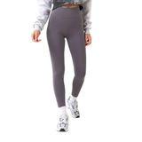 Domoda Ekstra Yüksek Bel Toparlayıcı Karyoka Dikişli Kışlık içi Polar Push up Kadın Tayt @Simena Füme L
