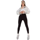 Domoda Ekstra Yüksek Bel Toparlayıcı Karyoka Dikişli Kışlık Içi Polar Push Up Kadın Tayt @Simena Siyah Xl