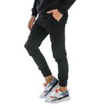 Domoda Kargo Cepli, Fermuarlı Paça Lastikli Esnek Kumaş Slim Fit Gabardin Erkek Kargo Pantolon Siyah 32