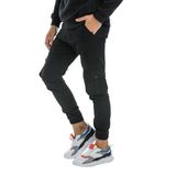 Domoda Kargo Cepli, Fermuarlı Paça Lastikli Esnek Kumaş Slim Fit Gabardin Erkek Kargo Pantolon Siyah 44