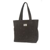 Domoda Maule Ortaboy Mumlu Kanvas%100 Pamuk Kadın Omuz Çantası Tote Bag Antrasit Standart