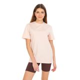 Domoda Oversize Fit Pamuklu Kısa Kollu Basic Uniseks Kadın Erkek Tişört Bej S