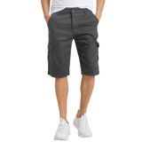 Domoda Slim Fit None Denim Yandan Cepli Esnek Kumaş Erkek Jean Kargo Şort Füme 33