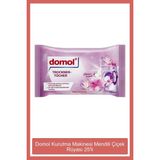 Domol 25'li Çiçek Rüyası Kurutma Mendili - Kırışıklık ve Statik Elektriği Azaltan Özel Yumuşatıcı Losyon ile