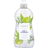 Domol 500 ml Bulaşık Deterjanı Lime Biberiye Kokusuyla Pırıl Pırıl Tabaklar İçin Etkili