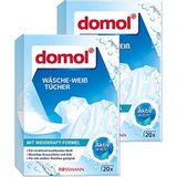 Domol Beyazlatıcı Çamaşır Mendili 2 x 20 Mendil - 20 Adet