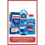 Domol Bulaşık Makinesi Seti: Bulaşık Makinesi Tuzu 2 Kg+ Parlatıcı 1lt + Temizleyici 250 ml