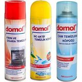 Domol Fırın & Izgara Temizleyici Köpük + Tuvalet Temizleme Köpüğü + Cam Temizleme Köpüğü - 0,01 gr