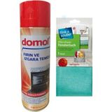 Domol Fırın Ve Izgara Temizleyici + Flink&Sauber Microfiber Cam Bezi