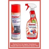 DOMOL Fırın Ve Izgara Temizleyici Köpük 500 Ml + Yağ Çözücü Sprey 750 Ml Mutfak Temizlik Seti