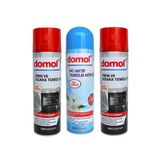 Domol Fırın ve Izgara Temizleyici Köpük Limonlu 500 ml, 2 Adet ve Tuvalet Temizleyici Köpük Saf Tazelik 500 ml