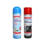Domol Fırın ve Izgara Temizleyici Köpük Limonlu 500 ml ve Tuvalet Temizleme Köpüğü Saf Tazelik 500 ml Seti