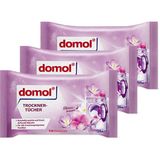 Domol Kurutma Makinesi Mendili Çiçek Rüyası 25'li Yumuşaklık ve Hoş Koku (3 Adet)