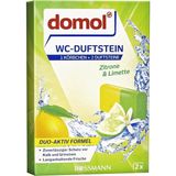 Domol Limon Klozet Blok Tuvalet Kokusu 2 x 40 gr Askı Aparatlı Kireç ve Kalıntı Önleyici