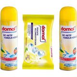 Domol Limon Kokulu Yüzey Temizleyicisi ve 2'li Tuvalet Temizleme Köpüğü 500 ml
