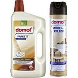 Domol Parke Bakım ve Yüzey Temizleyici 1 lt + Mobilya Bakım Spreyi 300 ml