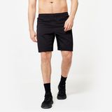 Domyos Erkek Spor Şortu - Fermuarlı Cepli - Füme Siyah