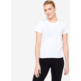 Domyos Kadın Beyaz Regular Spor Tişörtü 100 - Fitness Hafif Antrenman - 2XL