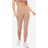 Domyos Kadın Dikişsiz Push Up Spor Taytı - Kahverengi - XS