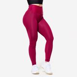 Domyos Kadın Fitness Taytı - Yüksek Belli - Kırmızı