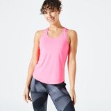 Domyos Kadın Pembe Sporcu Atleti My Top 100 - Fitness Kardiyo - Neon Pembe