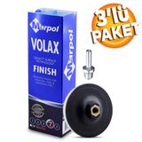 Don Yağı Mavi Katı Cila Polisaj Parlatma Metal 1 Kg + Polisaj Keçesi 115 Mm + Matkap Aparatı M14