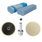 Don Yağı Polisaj Parlatma Metal Cila 1 Kg + Polisaj Keçesi 115 Mm + Matkap Aparatı M14
