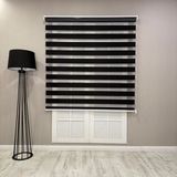 Donatti Bambu Zebra Stor Güneşlik Perde Siyah - 40 x 200 cm
