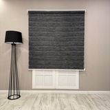 Donatti Perde Donatti Bambu Zebra Stor Güneşlik Perde Kırçıllı - Gri - Siyah - 200 x 200 cm